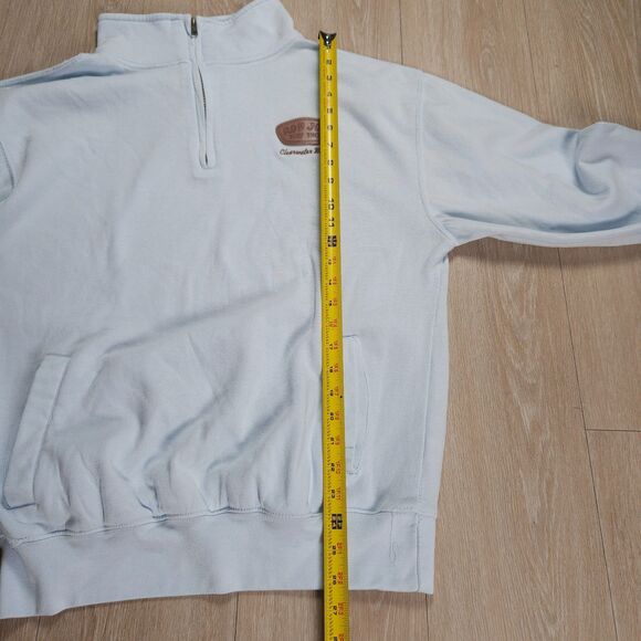 Ron Jon Surf Shop 1/4 Zip Pullover Men's Size Small Blue Logo Casual Long Sleeve - Picture 11 of 14